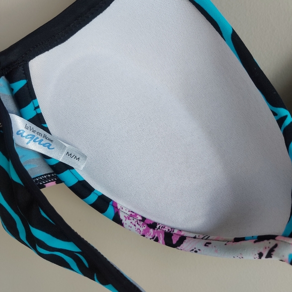 LA VIE EN ROSE AQUA ♡ Ladies Bikini - Picture 9 of 10